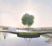 Architektai pristato pėsčiųjų tiltų į Nemuno salą projektinius pasiūlymus