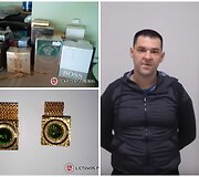 Vogti daiktai ir sulaikytas įtariamasis