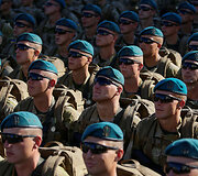 Kijeve vyksta Ukrainos Nepriklausomybės dienos proga surengtas karinis paradas