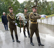 Tuskulėnų rimties parko memorialiniame komplekse pagerbtas Tuskulėnų aukų atminimas