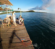 Kalmarų žvejyba ant plausto