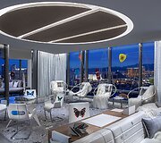 Menininko Damieno Hirsto kurtas brangiausio Las Vegaso vie&scaron;bučio kambario interjeras