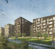 Daugiabučių gyvenamųjų namų ir administracinio pastato komplekso Geležinio Vilko g. projektas