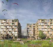 Daugiabučių gyvenamųjų namų ir administracinio pastato komplekso Geležinio Vilko g. projektas