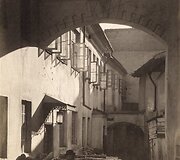 Mokyklos kiemas Žydų gatvėje 1912 metais