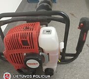 Rasti pavogti įrankiai