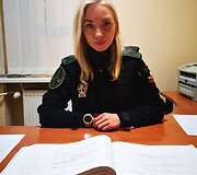 VSAT Pagėgių pasienio rinktinės &Scaron;iaulių pasienio užkardos jaunesnioji specialistė Loreta Jurevičiūtė - &Scaron;amonskė