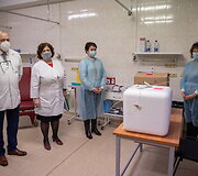 Vilniaus miesto klinikinės ligoninės medikų vakcinacija nuo COVID-19