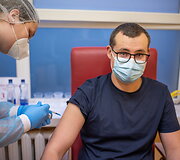 Vilniaus miesto klinikinės ligoninės medikų vakcinacija nuo COVID-19