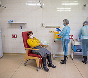 Vilniaus miesto klinikinės ligoninės medikų vakcinacija nuo COVID-19