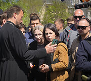 Vokietijos užsienio reikalų ministrė Annalena Baerbock Ukrainoje