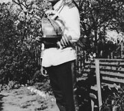 Ilgametis Pievėnų Kristaus kapo sargybos vadas Jonas Pranauskis. XX a. 9 de&scaron;.