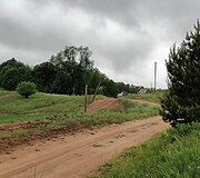 Pasvirę elektros stulpai Rusakalnio kaime