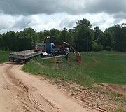 Pasvirę elektros stulpai Rusakalnio kaime