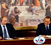Silvio Berlusconi ir Vladimiras Putinas