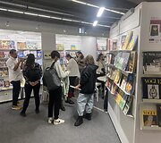Pokalbiai Ukrainos stende Frankfurto knygų mugėje