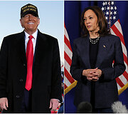 Donaldas Trumpas ir Kamala Harris