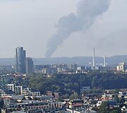 Stotyje prie Vilniaus dega 8 vagonai su dujomis: įvyko sprogimas, sužeistas žmogus