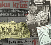 1995-ųjų kalėdinio laikotarpio laikra&scaron;čių straipsniai ir reklamos