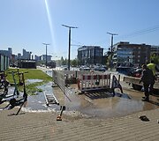 Vamzdyno avarija Vilniuje