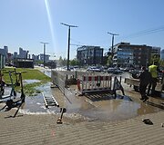 Vamzdyno avarija Vilniuje