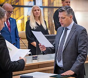 Prisiekė naujasis Kauno miesto tarybos narys dr. Kęstutis Morkūnas