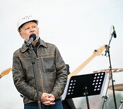 M. K. Čiurlionio koncertų centro statybvietėje įkasta simbolinė kapsulė