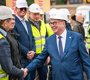 M. K. Čiurlionio koncertų centro statybvietėje įkasta simbolinė kapsulė