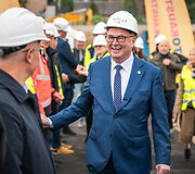 M. K. Čiurlionio koncertų centro statybvietėje įkasta simbolinė kapsulė