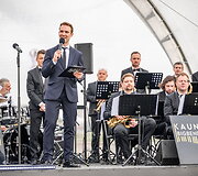M. K. Čiurlionio koncertų centro statybvietėje įkasta simbolinė kapsulė