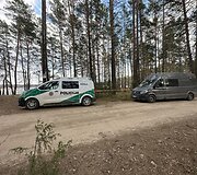 Varėnoje nukrito dronas