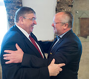 Juozas Olekas sustiko su Vokietijos Bundestago gynybos komiteto pirmininko pavaduotoju dr. Karl A. Lamers ir Vokietijos ambasadore
