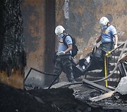 Gaisras avalynės fabrike Filipinuose