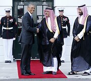 Barakas Obama su Saudo Arabijos atstovu Mohammed bin Nayef