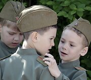Vaikų kariuomenės paradas Rostove prie Dono