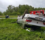 &bdquo;Peugeot&ldquo; avarija Lumpėnuose