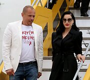Renginio iniciatorius ir organizatorius Gery Keszler su Dita Von Teese