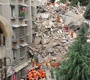Kinijoje sugriuvo devynauk&scaron;tis gyvenamasis namas