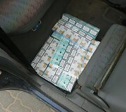 Lazdijuose sulaikyta cigarečių kontrabanda 