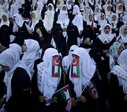 Masinė vestuvių ceremonija Palestinoje, kurias finansavo Turkijos valdžia ir &bdquo;Hamas&ldquo; rėmėjai