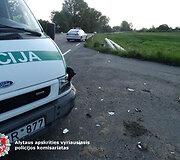 Avarija pasibaigusios dviejų chuligani&scaron;kų motociklininkų gaudynės Alytuje