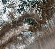 Mongolijos sostinė slėnyje prie kalnų