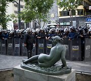 Surengtos demonstracijos prie&scaron; 8 mėnesius Meksikoje dingusiems studentams atminti