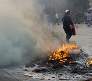 Surengtos demonstracijos prie&scaron; 8 mėnesius Meksikoje dingusiems studentams atminti