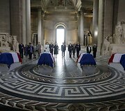 Paryžiaus Panteone perlaidoti keturi prancūzų pasiprie&scaron;inimo naciams didvyriai