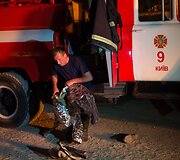 Kijevo apylinkėse degalų saugykloje po sprogimo kilusiame gaisre žuvo keli žmonės