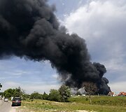Gaisro dūmai Kijeve