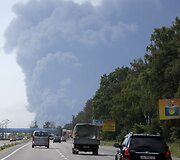 Gaisro dūmai Kijeve