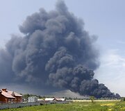 Gaisro dūmai Kijeve