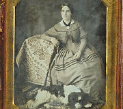 Dama su &scaron;unimi apie 1845 - 1847 m.